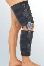 Knee splint with flexion:extension limit